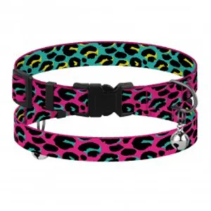 49/8722 Нашийник для Котів BronzeDog Urban ART(Обхв-18-28см Шир-10мм) Леопард