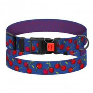 51/8628 Нашийник для Собак BronzeDog Urban FRUITS(Обхв-30-40см Шир-20мм) Вишні