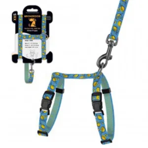 58/8632 Шлея з поводом для котів та дрібних собак Urban BronzeDog FRUITS розмір ХS Лимони