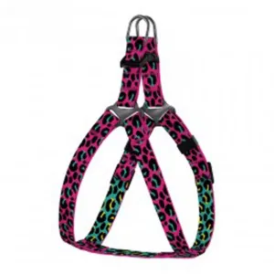 69/8722 Шлея для собак Urban BronzeDog ART (обхват грудної клітини 33-40 см шир- 10мм) Леопард