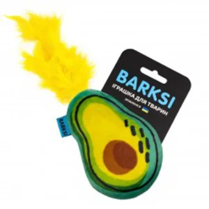 3338 Іграшка для котів ТМ Barksi з дзвіночком Авокадо