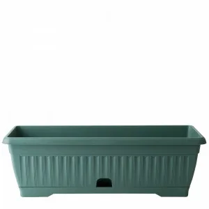 Вазон "Терра" (балкон. з підст. 112091 (зелений)