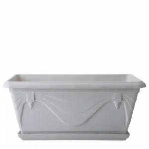 Вазон 113033 "Петунія" (балкон. з підст. (біла роза)