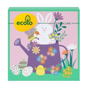 Серветки ECOLO (33*33) 16л Зайченя 2ш (17 шт)