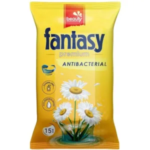 Серветки вологі Fantasy Premium антисептичні 15шт