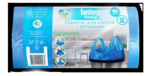 Пакети д/сміття Fantasy з ручками 60*20