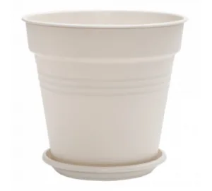 Вазон 114017 "Глорія" з/підстав. 23,1*22,1см (білий)