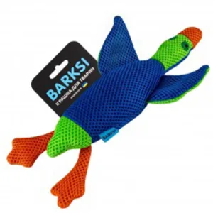 3445 Іграшка для собак ТМ Barksi Дентал з пищалкою Качка синя