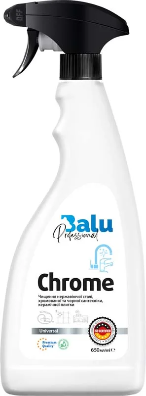 BALU Chrome засіб д/чищення нержав. сталі та хрому з розп. 650мл