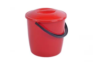 Відро місткість  8л з кришкою (V009)