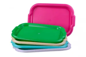 Піднос малий 398х295(білі.рожеві) (Р079)