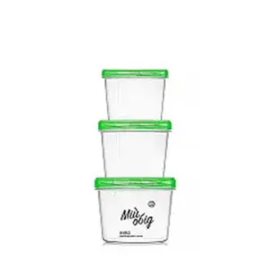 НБ "Мій обід" ємкість кругла №70 Зелений (0,3+0,5+0,7л)