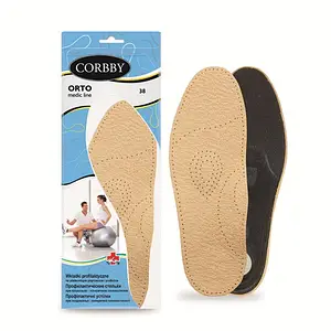 Устілки 1771 CORBBY ORTO Шкіра ортопед. з супінатором 35р