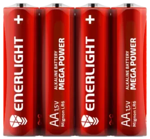 Бат-ка ENERLIGHT Alkaline MEGA POWER ФОЛЬГА-2шт. AA