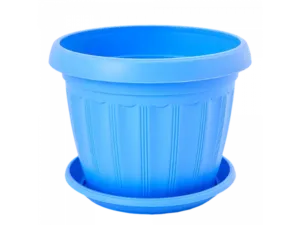 Вазон 112068 "Терра" 14*11 з підст (блакитний)