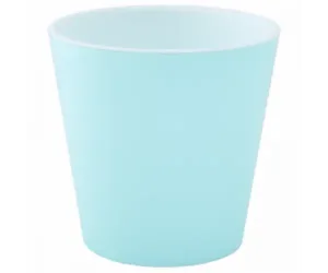 Вазон 114038 зі вст."Деко" 13*12,5(салатовий/білий)