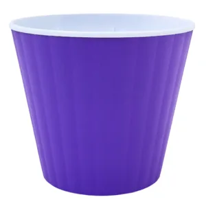 Вазон 114032 "Ібіс" з подв.дном 13*11,2 (т.бузковий/білий)