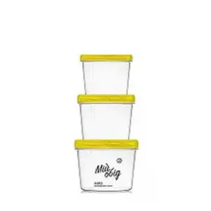НБ "Мій обід" ємкість кругла №70 ЖОВТИЙ (0,3+0,5+0,7л)