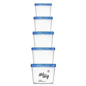 НБ "Мій обід" ємкість кругла №82 Синій (0,2+0,3+0,5+0,7+1л)