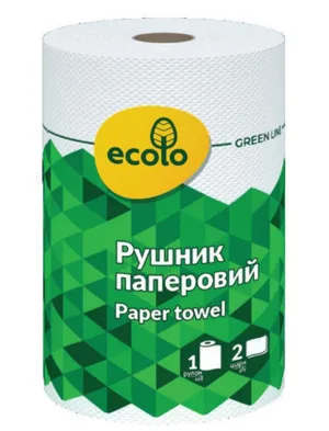 Рушники паперові ECOLO 1рул.(r 0002)