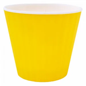 Вазон 114036 "Ібіс" з подв.дном 17,9*14,7 (т.жовтий/білий)