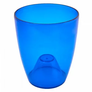 Вазон 113094 "Орхідея" 15*17 (синій. прозор PS)