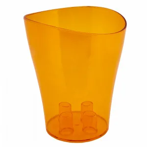 Вазон 114050 "Ніка" 13*15,5 д/орхідей (бурштиновий PS)