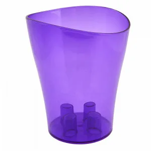 Вазон 114051 "Ніка" 16*19 д/орхідей (фіол. прозор PS)