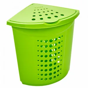 Корзина 122051 для білизни 45л кутова (оливкова)