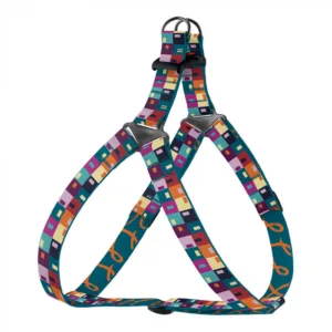 68/8719 Шлея для собак Urban BronzeDog ART (обхват грудної клітини 24-30 см шир- 10мм) Печворк
