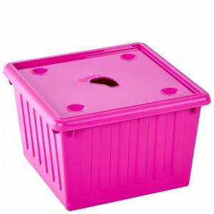 Ємкість 122043 для збер. речей з криш 25л (т.рожева)