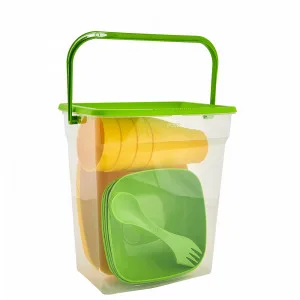 НБ посуду 169042 "Подарунковий" (оливк./т.жовт. відро)