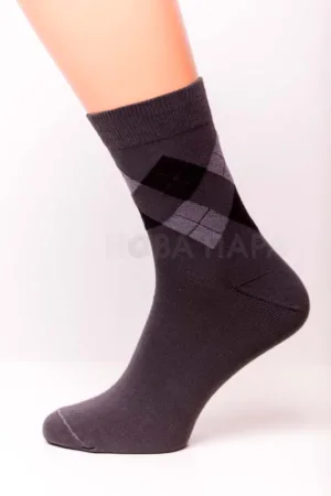 арт 426  (27-29, 338 т.сірий)гладь,сер.мод, ромби,Ч.НП