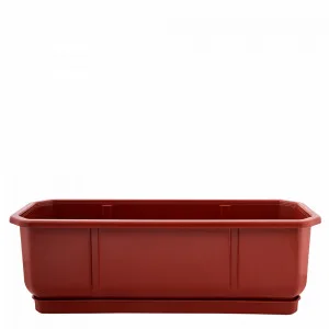 Вазон 112031 "Дама" (балкон. з підст. 50*18 (теракот)