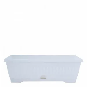 Вазон "Терра" (балкон. з підст. 112096 (білий)