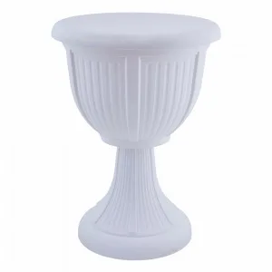 Вазон "Леон" 41 Глибокий 114007 з підст (білий)