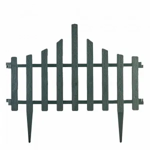 НБ огорожа 114042 для газону "Парканчик" (зелен)