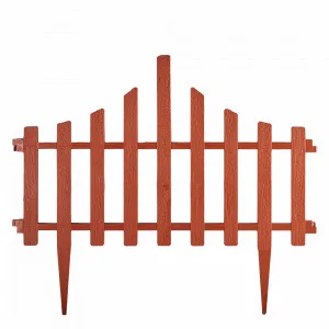 НБ огорожа 114042 для газону "Парканчик" (теракот)