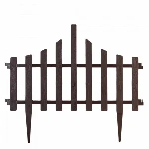 НБ огорожа 114042 для газону "Парканчик" (т.корич)