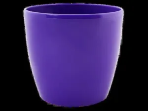 Вазон 113085 "Матільда" 24*22 (круглий, тем.-бузковий )