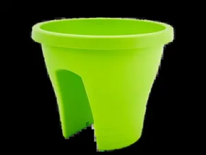 Вазон 114019 "Женева" з кріпленням на перила (оливков)