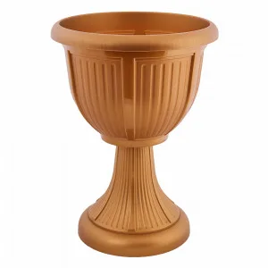 Вазон "Леон" 31 Глибокий 114008 з підст (бронз)