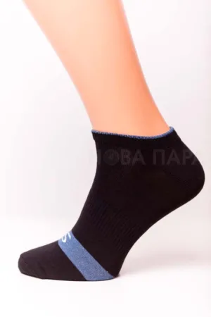 арт 460 (25-27, 348 чорний) гладь,укор.спорт мод. полоса зі змійк. на сліду, Ч.НП