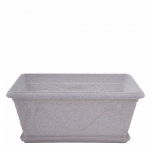 Вазон 113035 "Петунія" (балкон. з підст.(біл. флок)