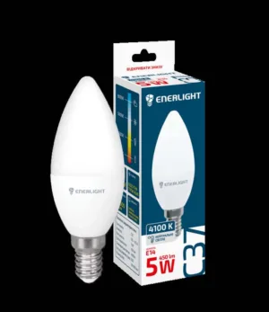 Лампа ENERLIGHT C37/E14 4100K LED біле 5 Вт