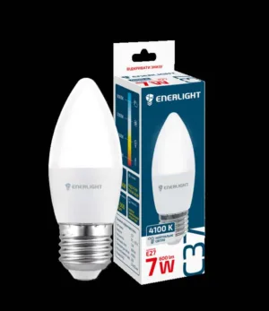 Лампа ENERLIGHT C37/E27 4100K LED біле 7 Вт