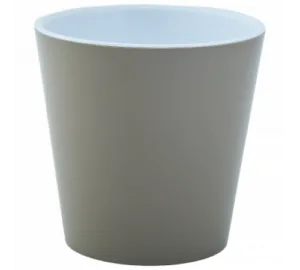 Вазон 114039 зі вст."Деко" 16х15,5(полин/білий)