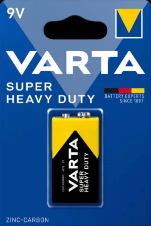VARTA Бат-ка Zink-Carbon SUPERLIFE Bli 1 "КРОНА"6F22