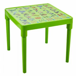 Стіл 100028 дитячий "Абетка англійська" (оливковий)