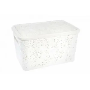 Контейнер "Ажур"  7,5 л з кришкою (білий)